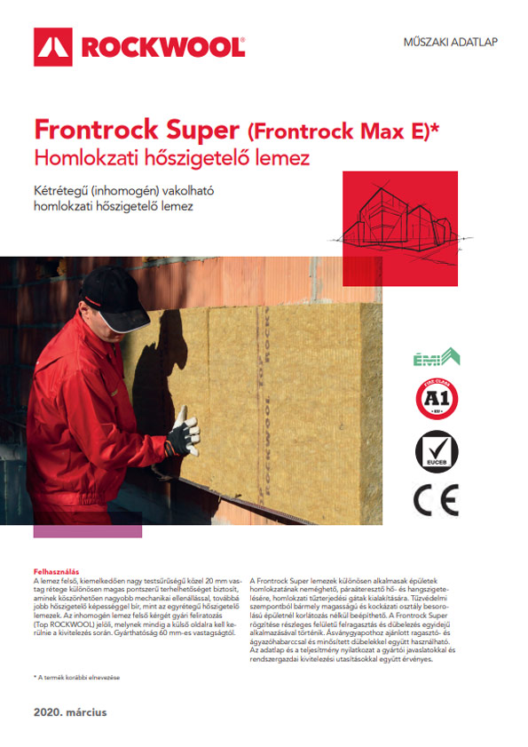 Rockwool Frontrock Super katalógus