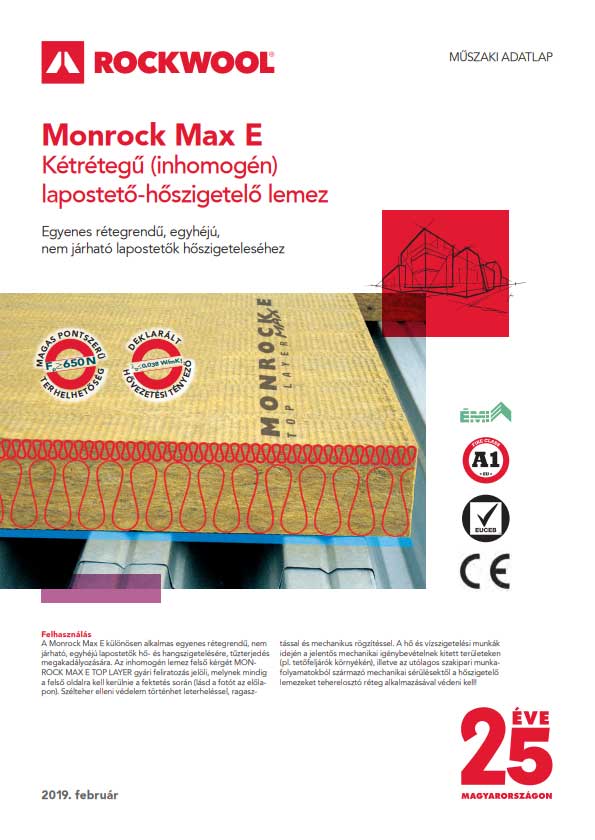Rockwool Monrock Max E katalógus